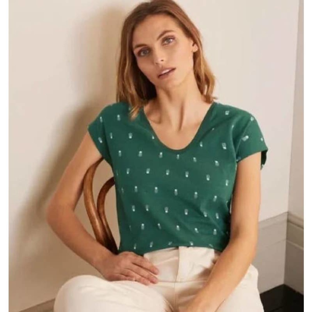 Boden Pineapple Print Top